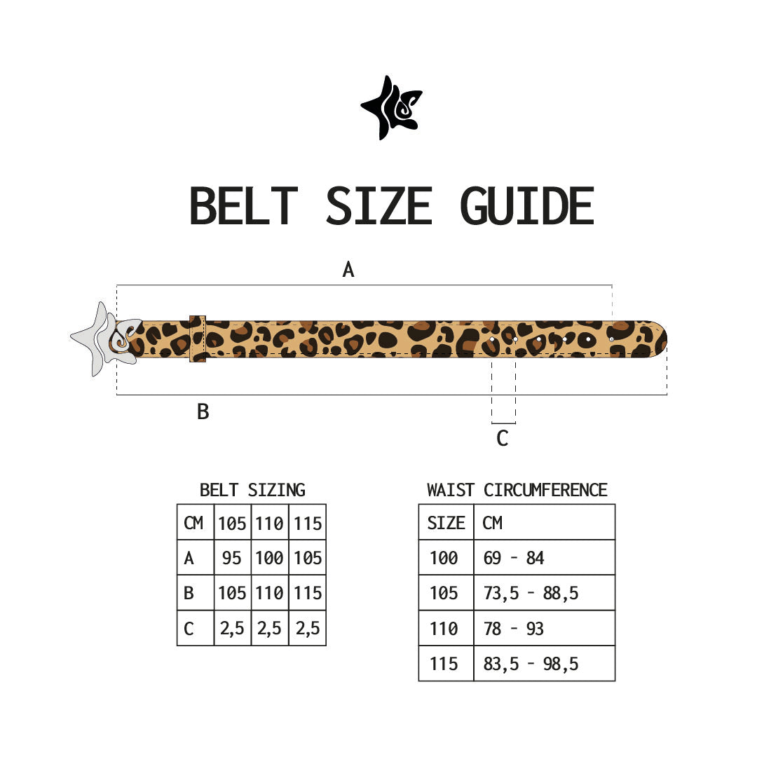 LEOPARD STAR BELT